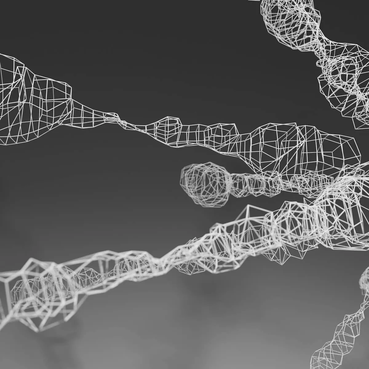 Abstract rhythmic mesh patterns